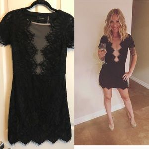 Black Lace Mini Dress